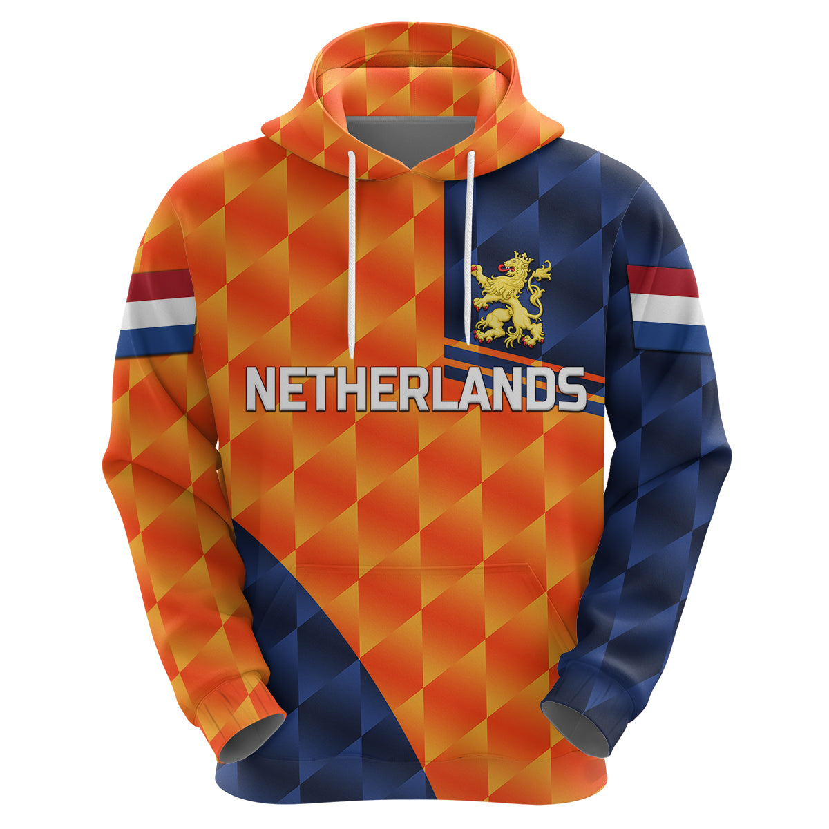 Custom Netherlands Cricket Dutch Lion Hoodie Pride Version Orange