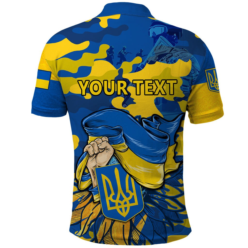 Personalised Ukraine Polo Shirt Glory To Ukraine 32nd Independence Anniversary