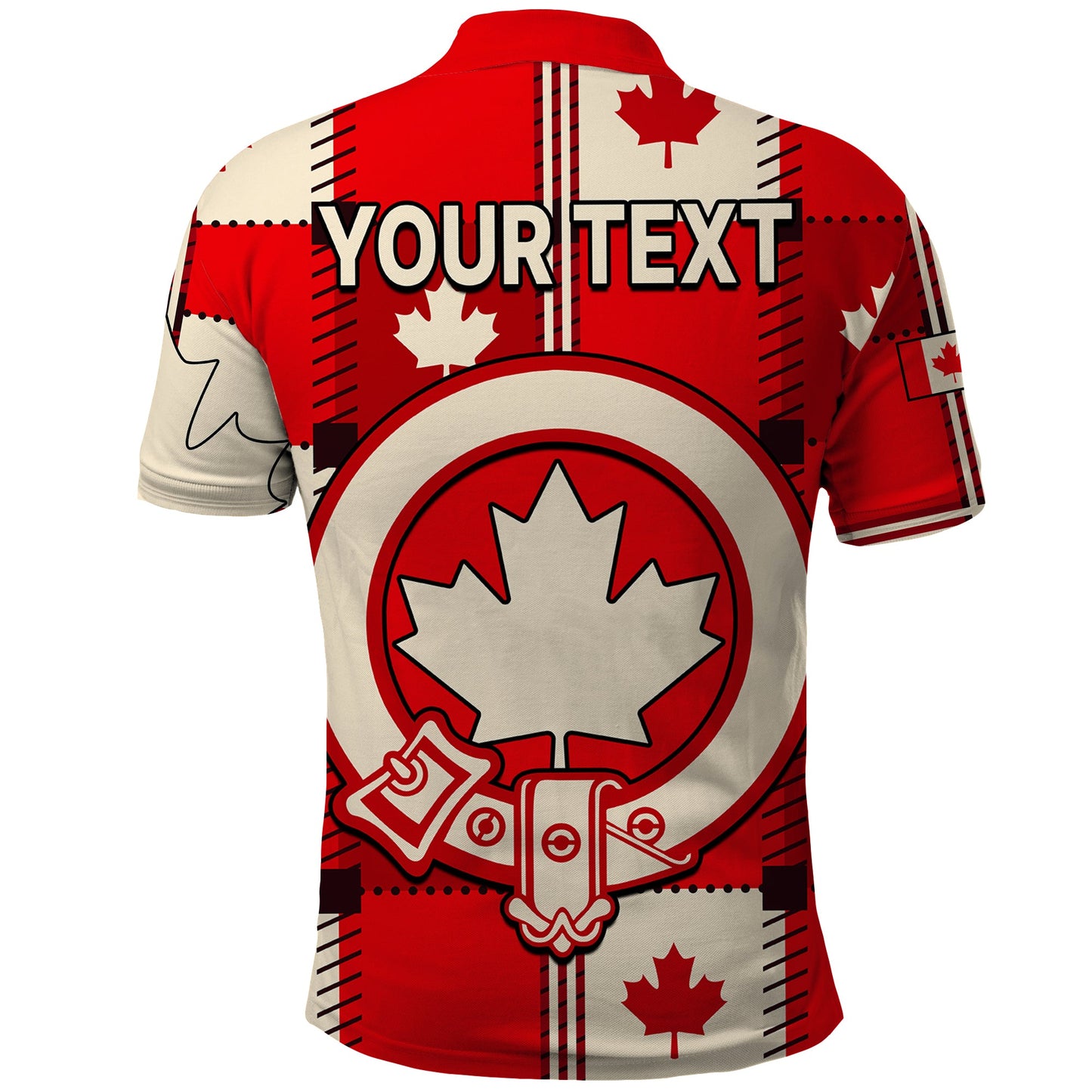 Custom Canada Tartan Day Polo Shirt Canada Maple Leaf Journee Du Tartan