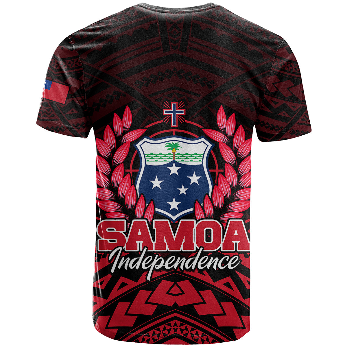 Samoa Independence Day T Shirt Ulafa Polynesian Unique Red No2
