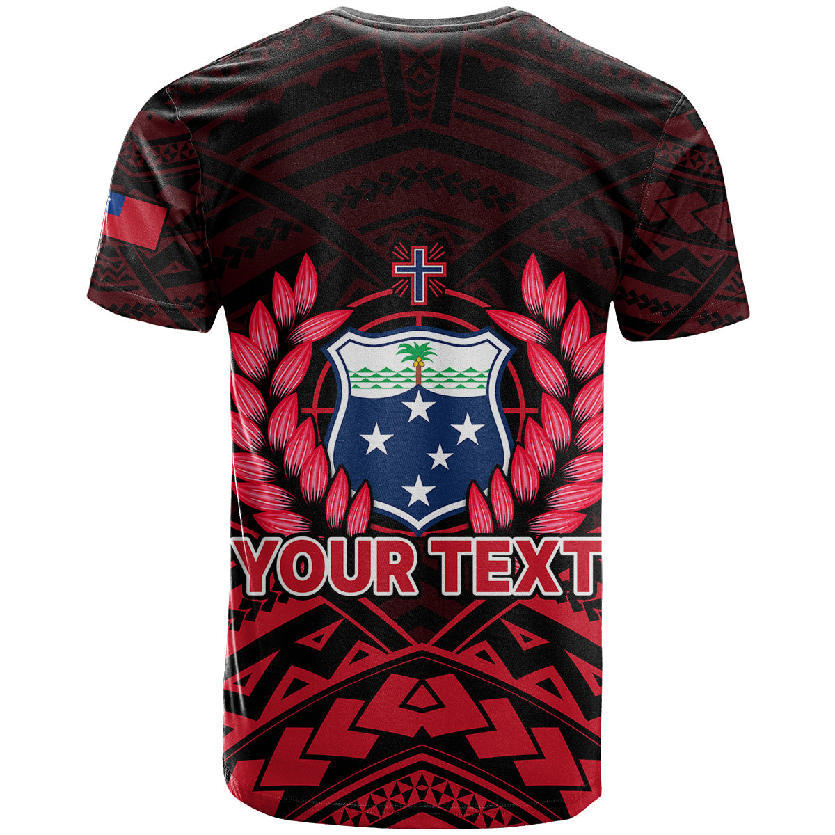 Custom Personalised Samoa Independence Day T Shirt Ulafa Polynesian Unique Red No2