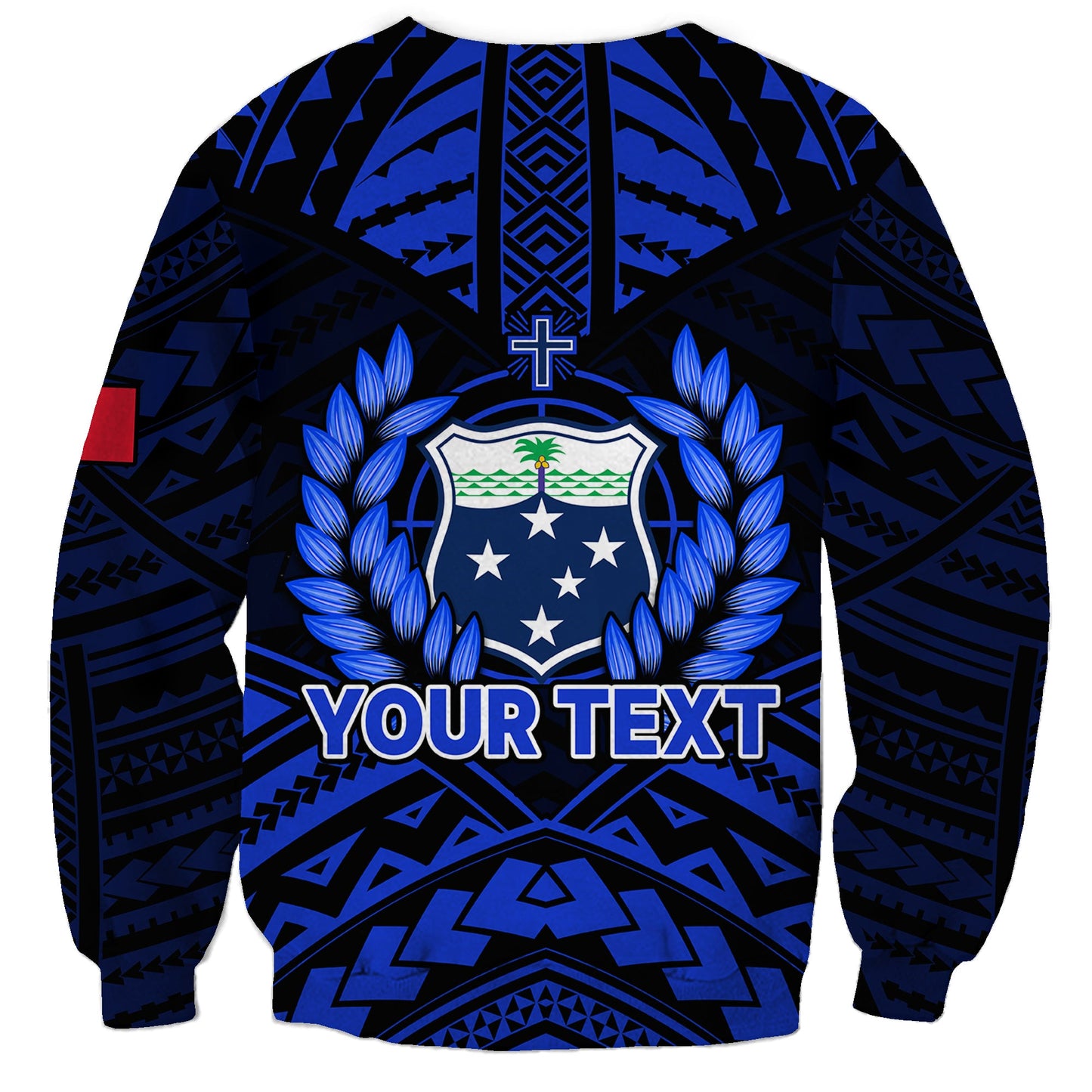 Custom Personalised Samoa Independence Day Sweatshirt Ulafa Polynesian Unique Blue No3