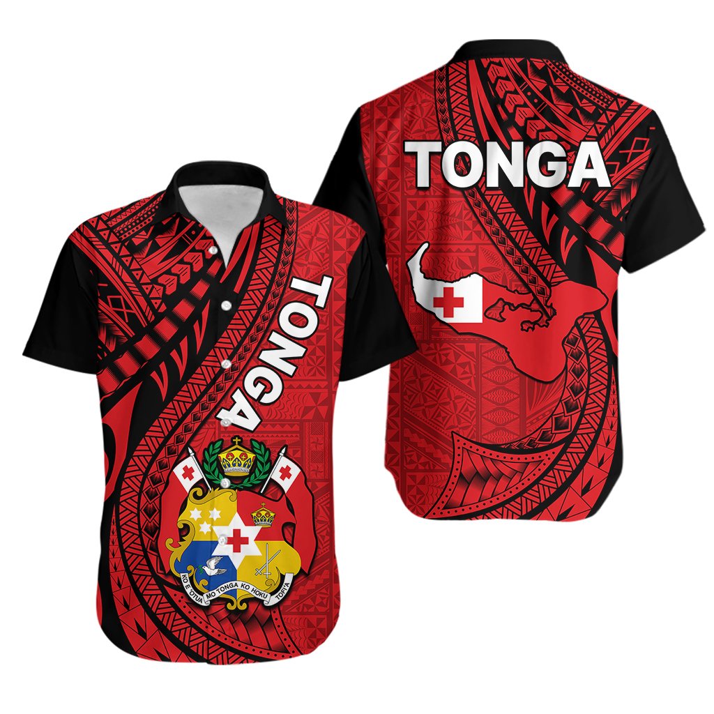 Polynesian Tonga Hawaiian Shirt Tribal Pattern Unique Version