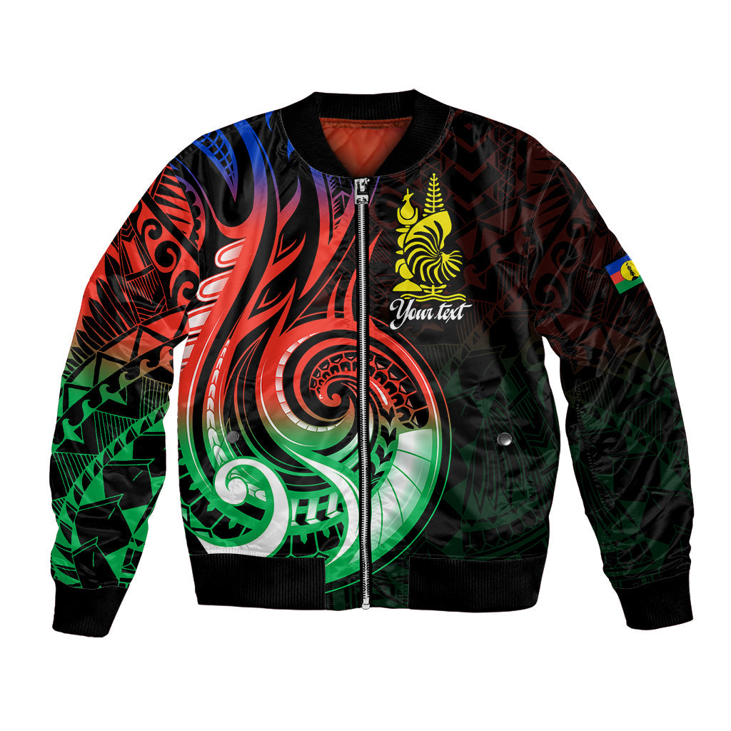 (Custom Personalised) New Caledonia Bomber Jacket Emblem Nautilus Shell