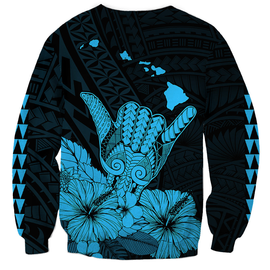 Hawaii Shaka Sign Sweatshirt Blue Version