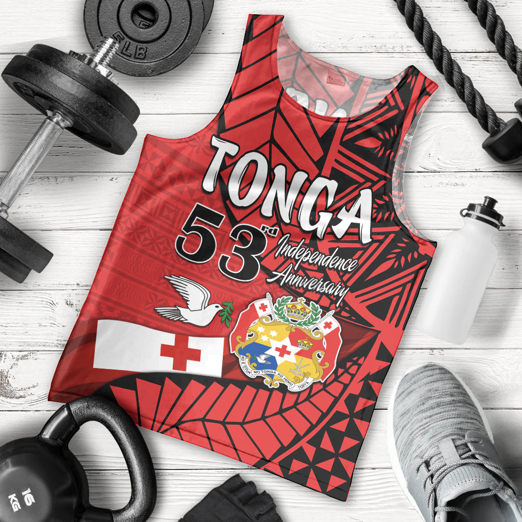 Tonga Emancipation Day Men Tank Top Happy 53rd Independence Anniversary