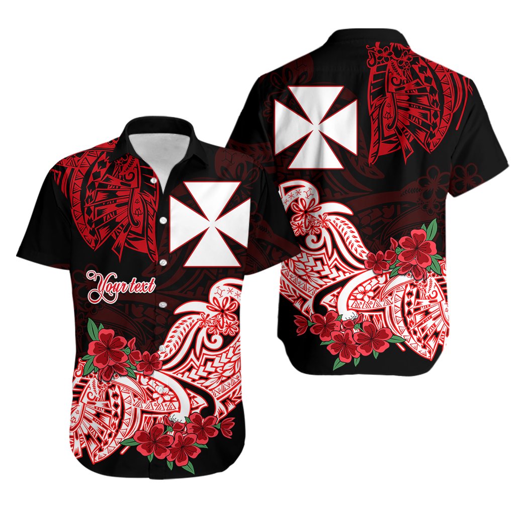 Custom Personalised Wallis et Futuna Hawaiian Shirt Polynesian Floral Tribal