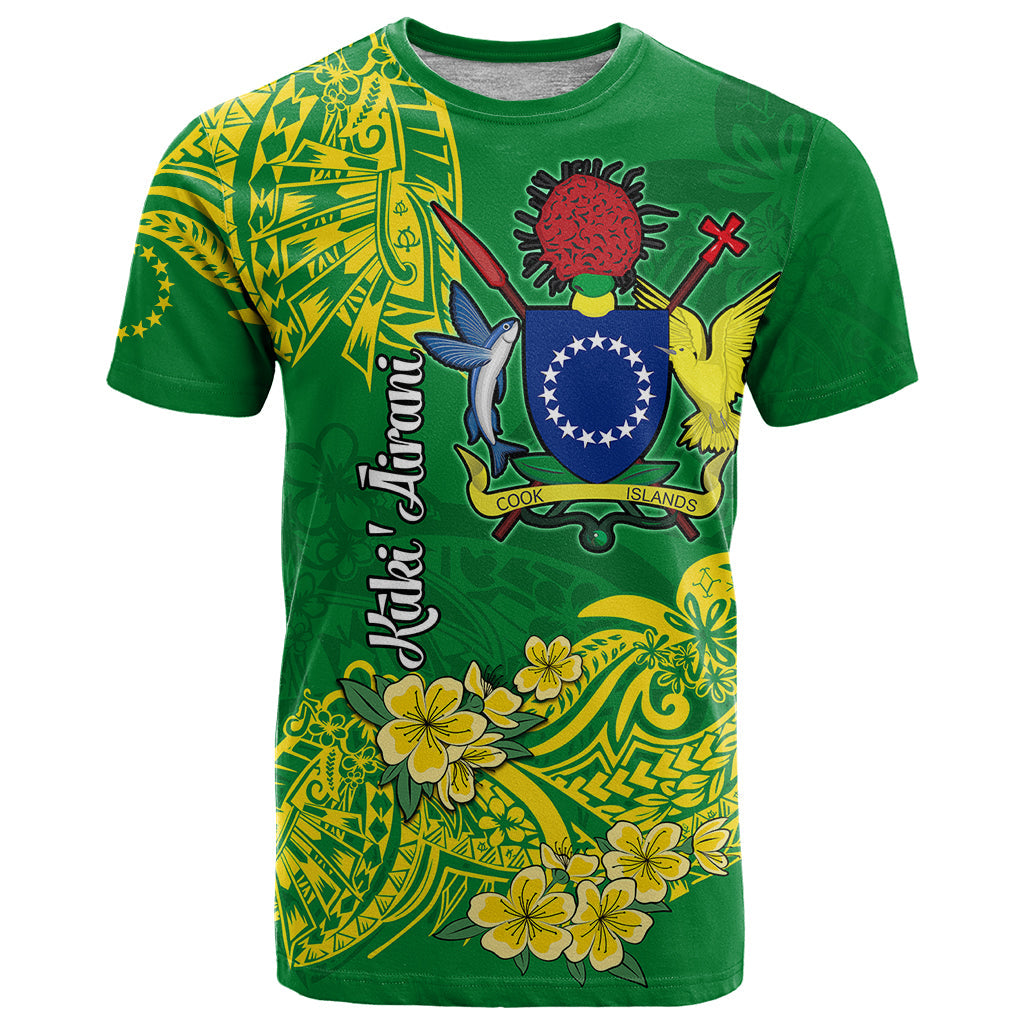 Cook Island T Shirt Polynesian Floral Tribal
