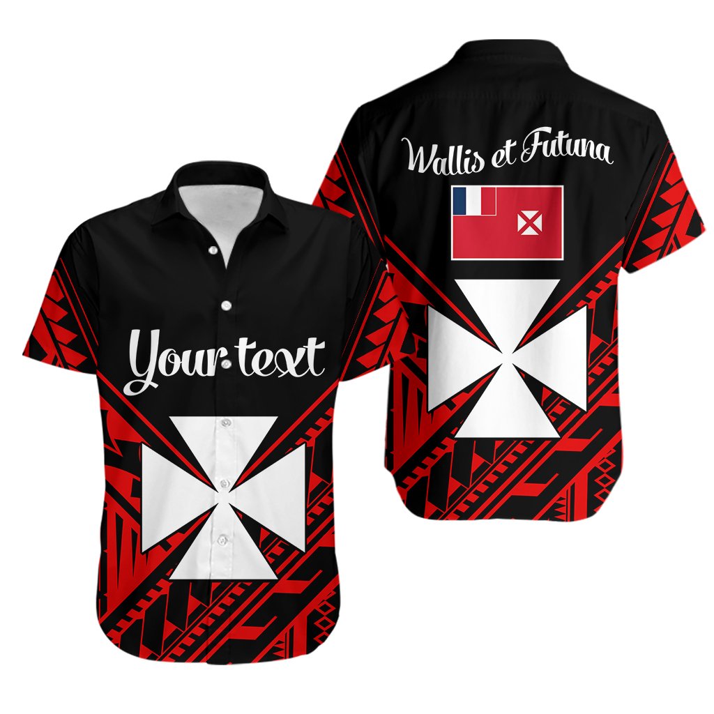 Custom Personalised Wallis et Futuna Hawaiian Shirt Happy Independence Day