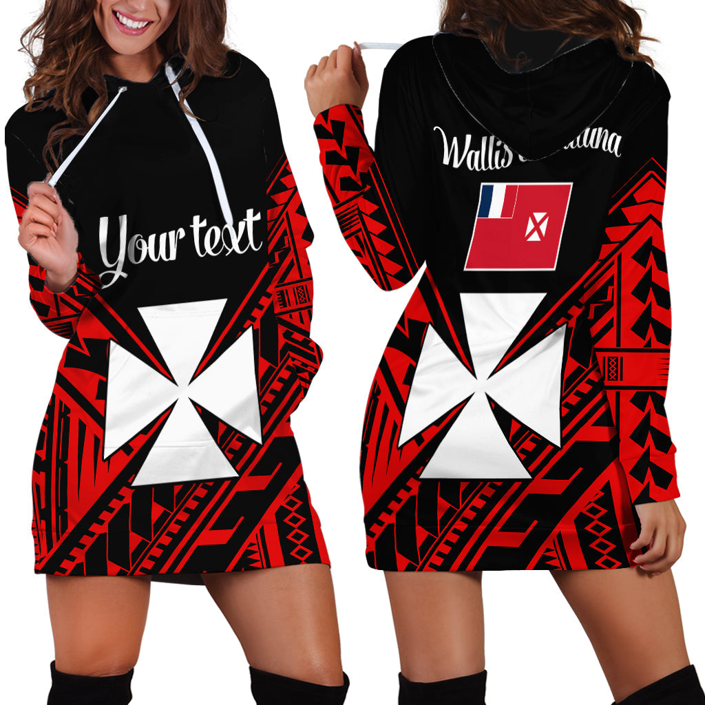 Custom Personalised Wallis et Futuna Hoodie Dress Happy Independence Day