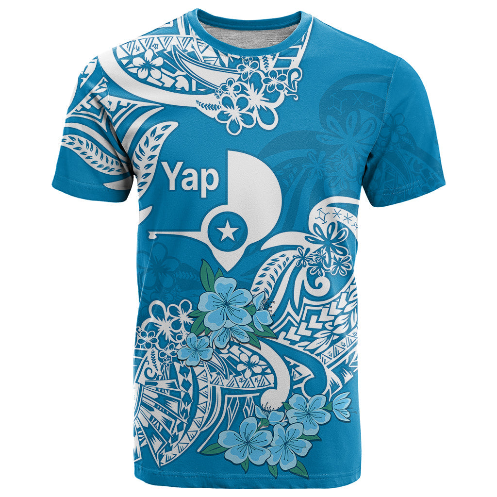 FSM Yap State T Shirt Polynesian Floral Tribal