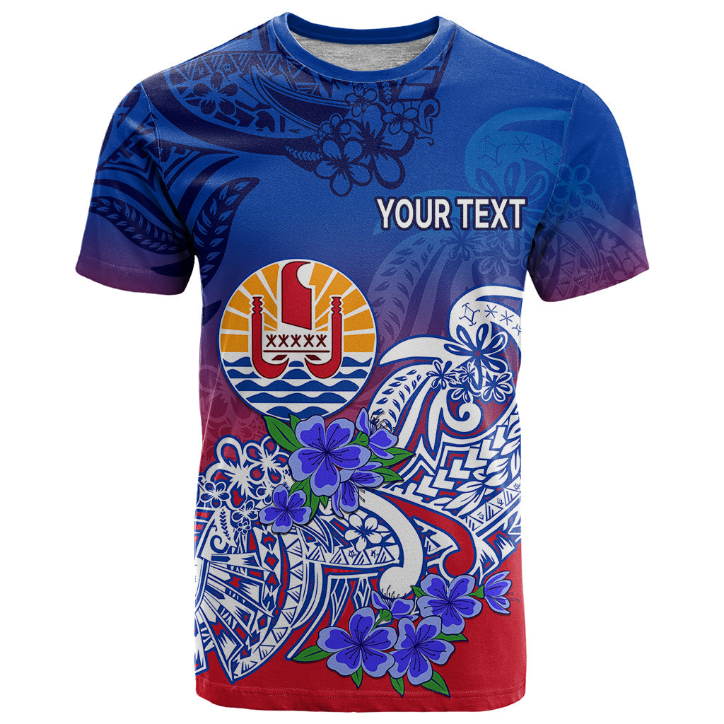 (Custom Personalised) Tahiti T Shirt Polynesian Floral Tribal