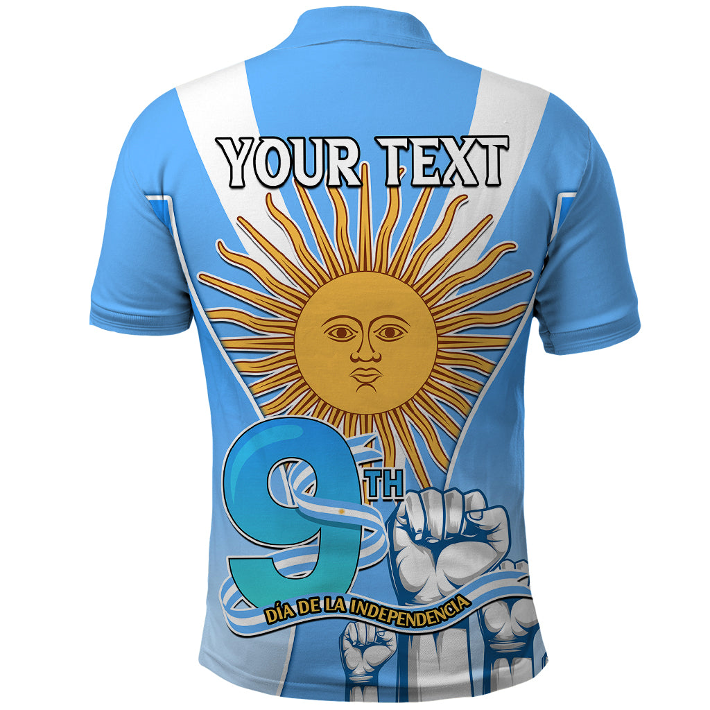 Custom Argentina Polo Shirt Independence Day