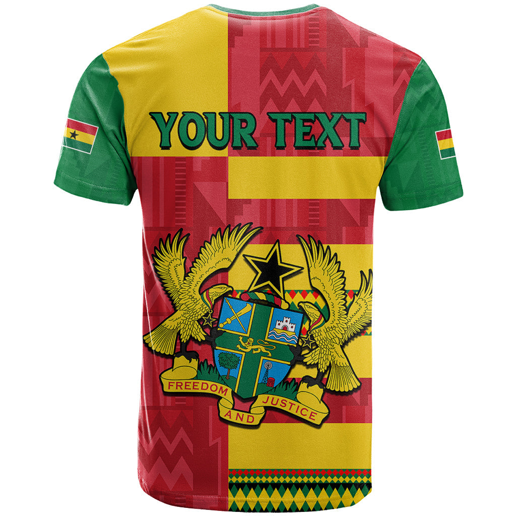 Custom Ghana T Shirt Republic Day - African Kitenge Style