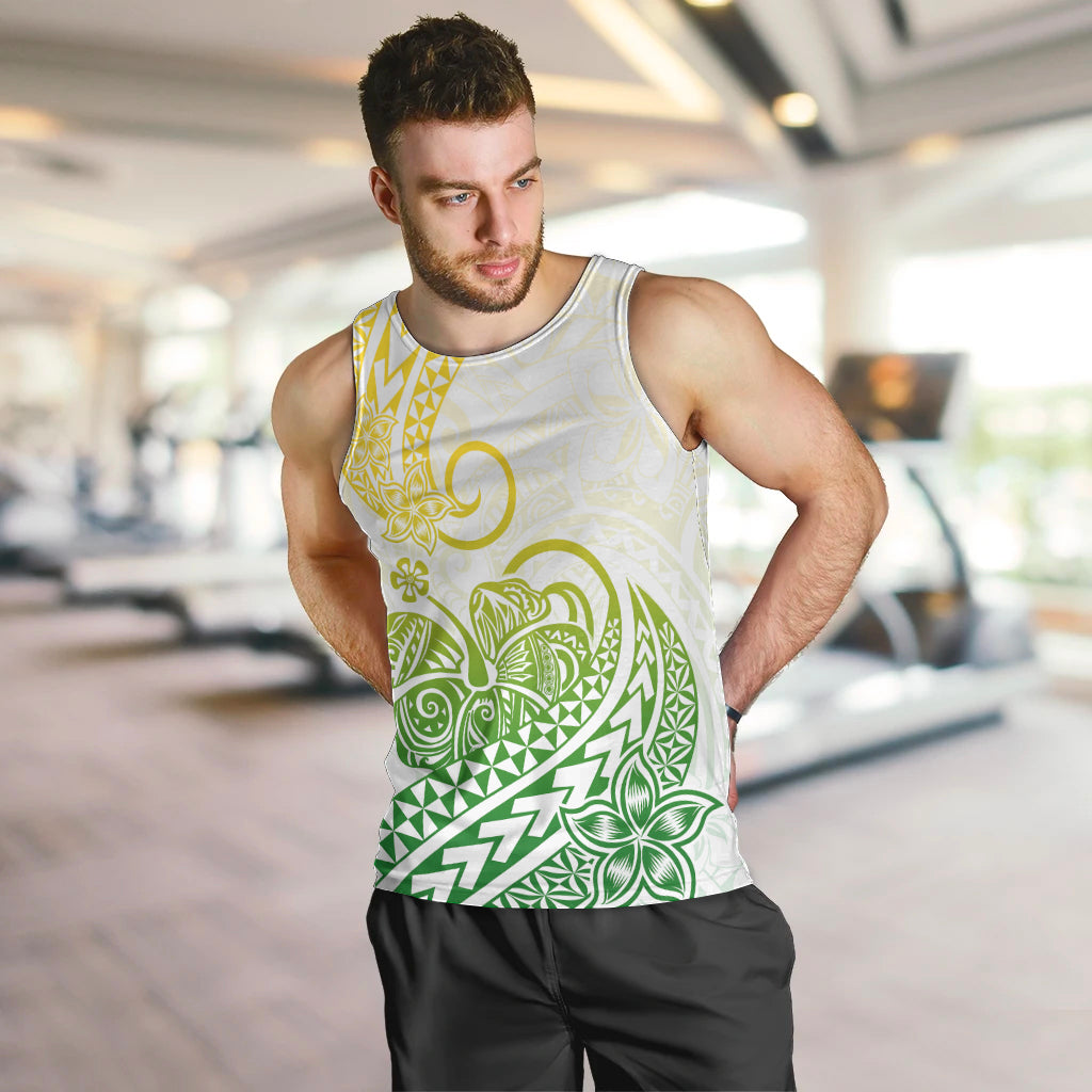 Polynesian Men Tank Top Tribal Tattoo Gradient 01 Screen Color