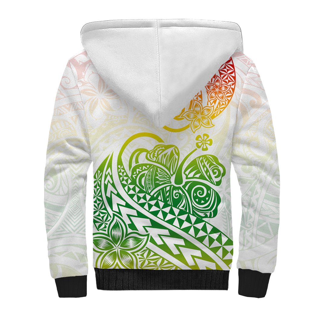Polynesian Sherpa Hoodie Tribal Tattoo Gradient 02 Screen Color