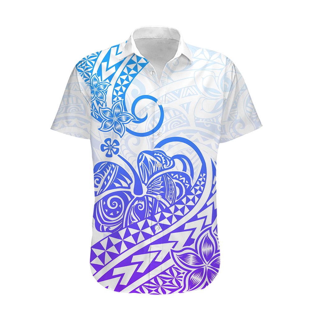 Polynesian Hawaiian Shirt Tribal Tattoo Gradient 04 Screen Color