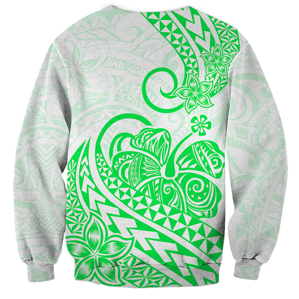 Polynesian Sweatshirt Tribal Tattoo Green Screen Color