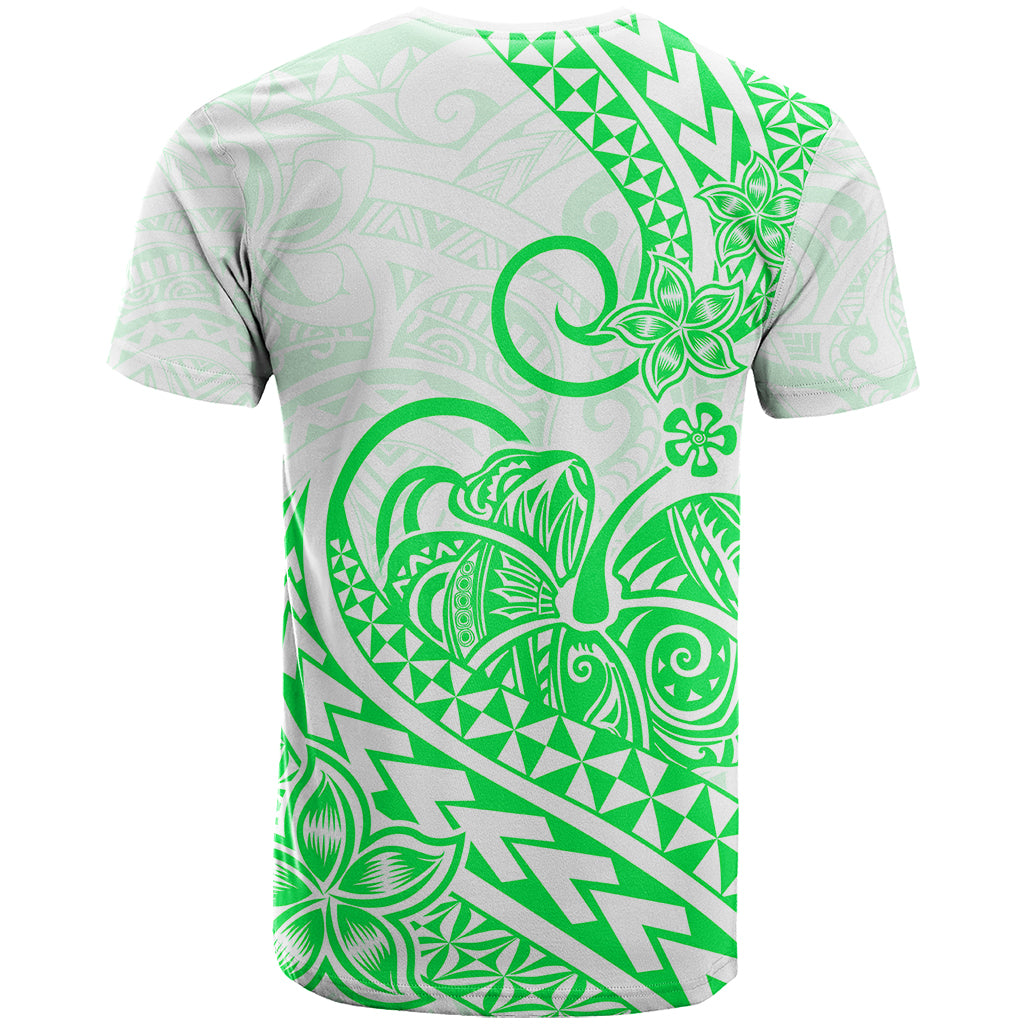 Polynesian T Shirt Tribal Tattoo Green Screen Color