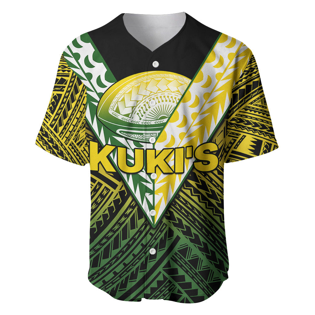 The Kuki's Cook Islands Rugby Baseball Jersey Be Unique Vibe Black