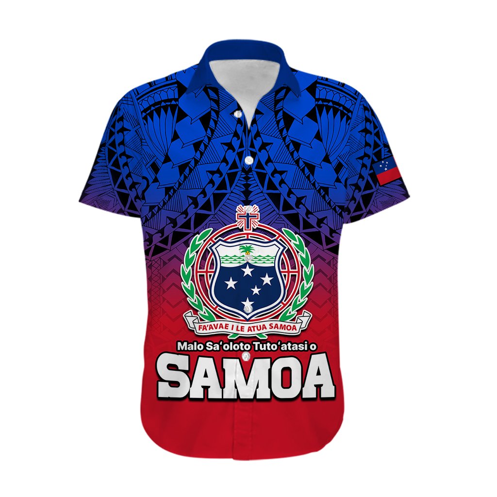 Polynesian Independent State of Samoa Gradient Hawaiian Shirt