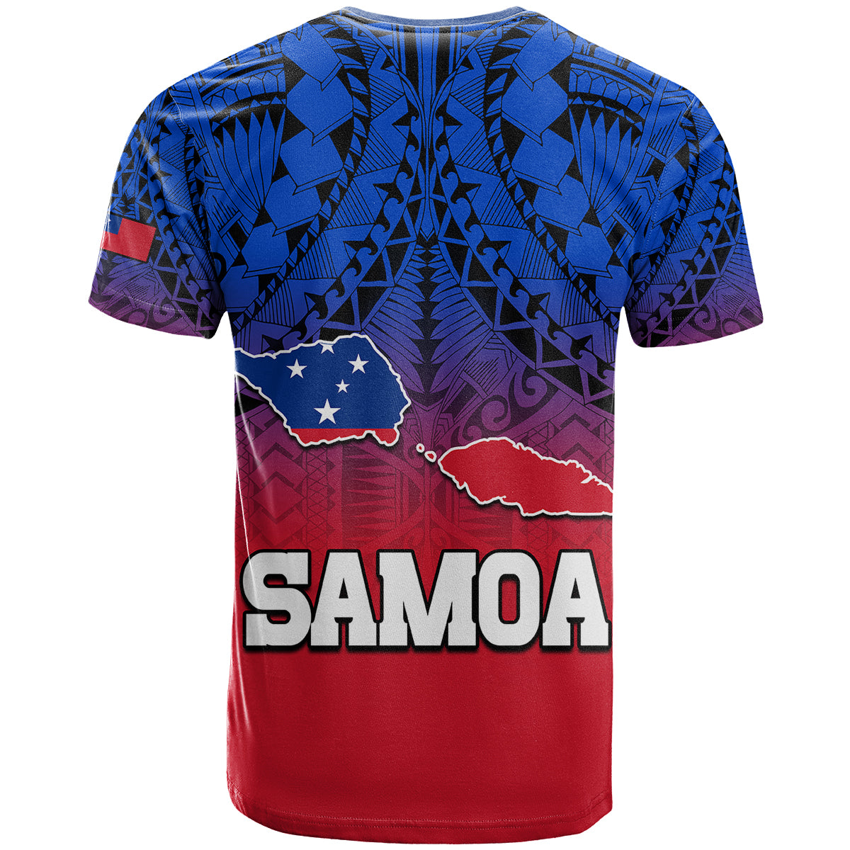 Polynesian Independent State Of Samoa Gradient T Shirt