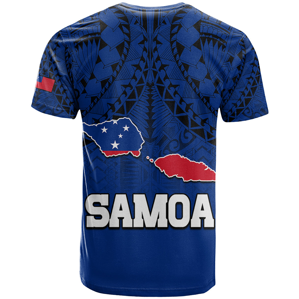 Polynesian Independent State Of Samoa Blue T Shirt