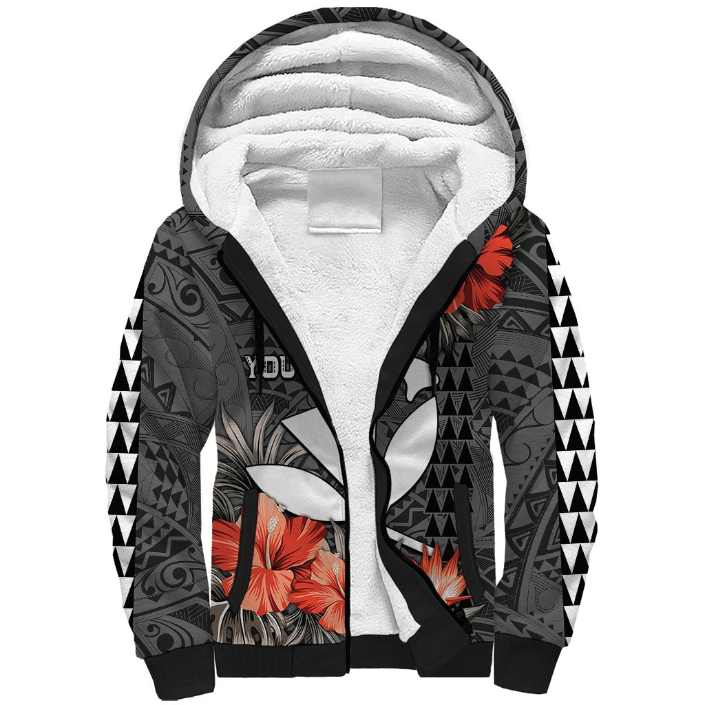 Personalised Hawaii Kanaka Maoli Sherpa Hoodie Polynesian Vintage Vibes