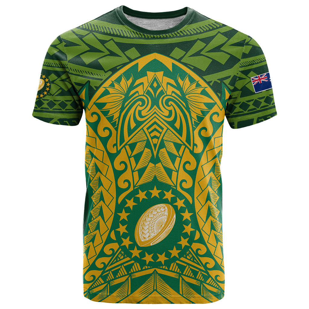 Personalised Cook Islands Rugby T Shirt Kukis Athletic Style
