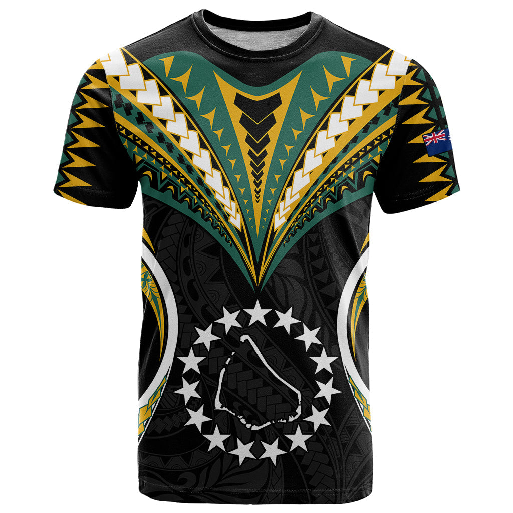 Polynesian Manihiki Island T Shirt Cook Islands Tribal Wave Style