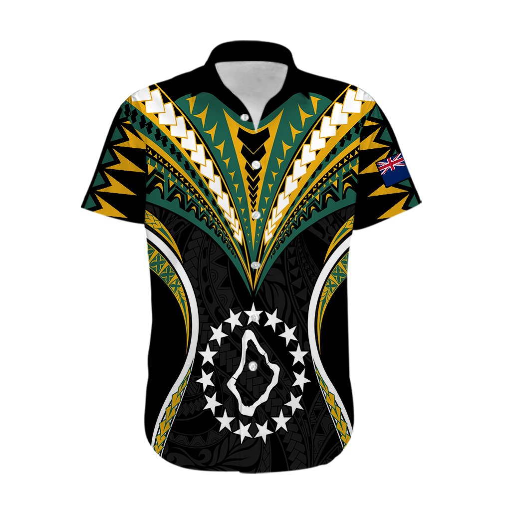 Polynesian Palmerston Island Hawaiian Shirt Cook Islands Tribal Wave Style