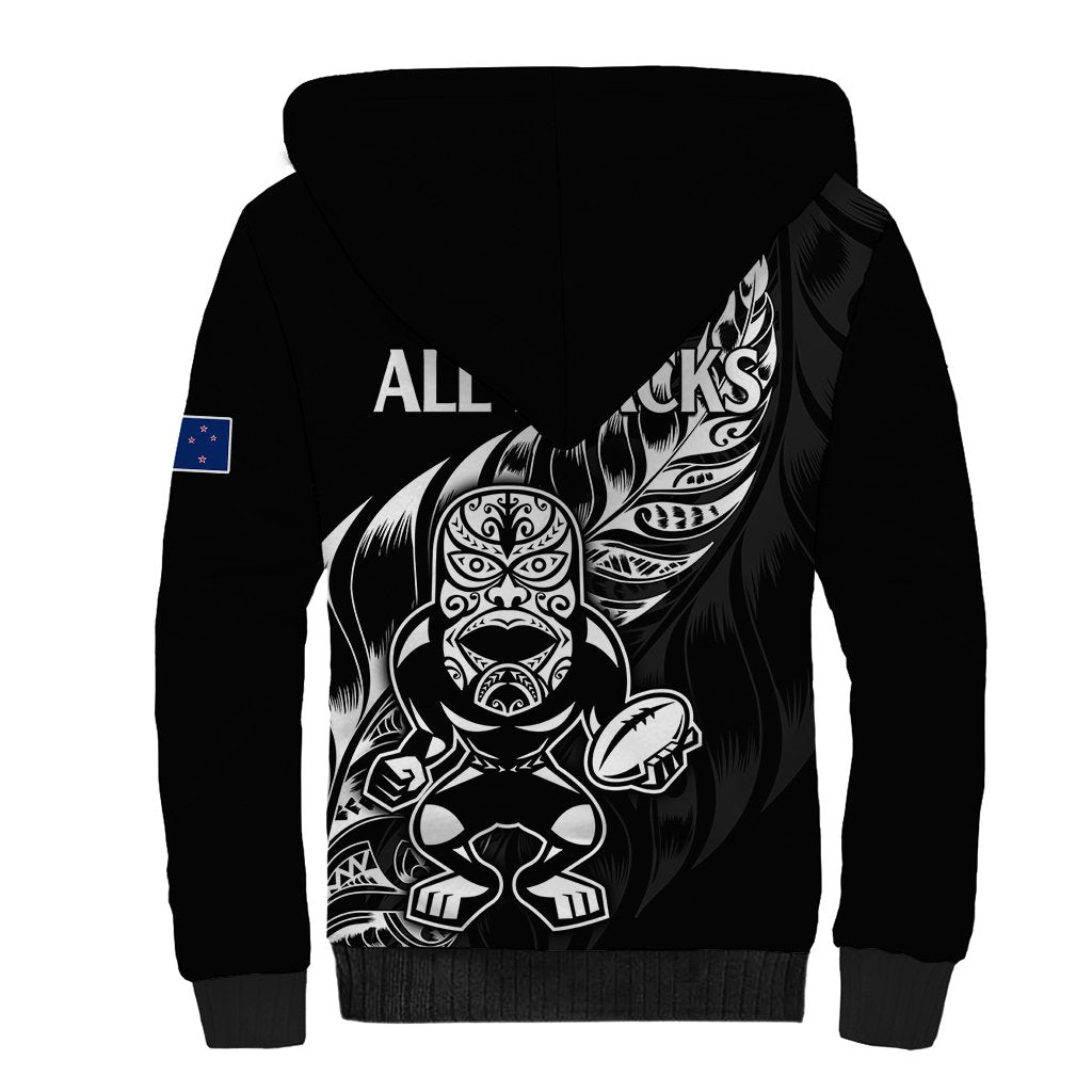 New Zealand All Black Rugby Sherpa Hoodie