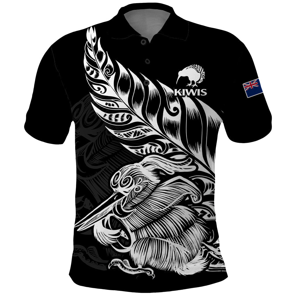 NZ Silver Shirt New Zealand Kiwi Rugby Polo Shirt