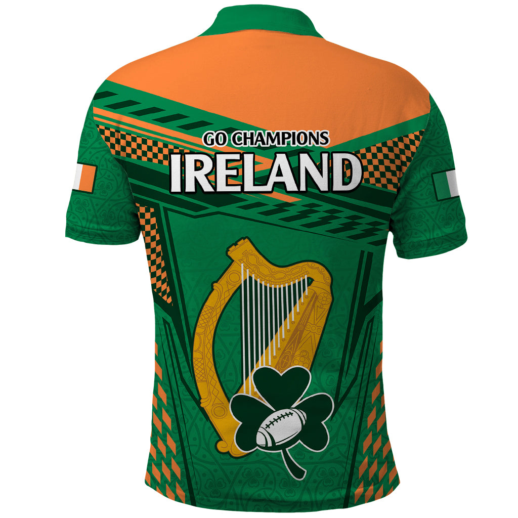 Ireland Rugby Polo Shirt 2023 World Cup Shamrock Sporty Style