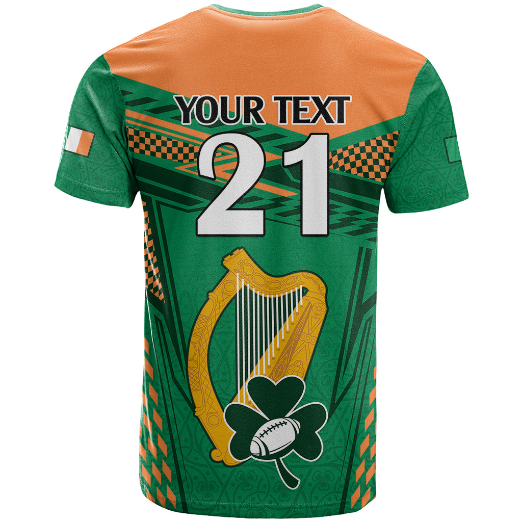 Custom Ireland Rugby T Shirt 2023 World Cup Shamrock Sporty Style