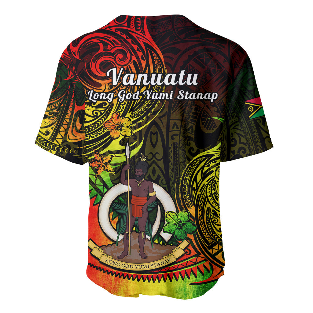 Polynesian Vanuatu Baseball Jersey Reggae Polynesia Long God Yumi Stanap