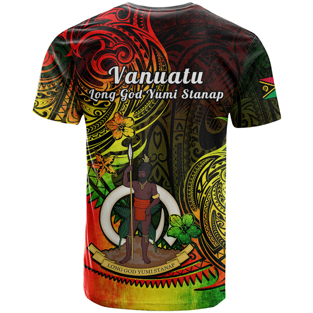 Polynesian Vanuatu T Shirt Reggae Polynesia Long God Yumi Stanap