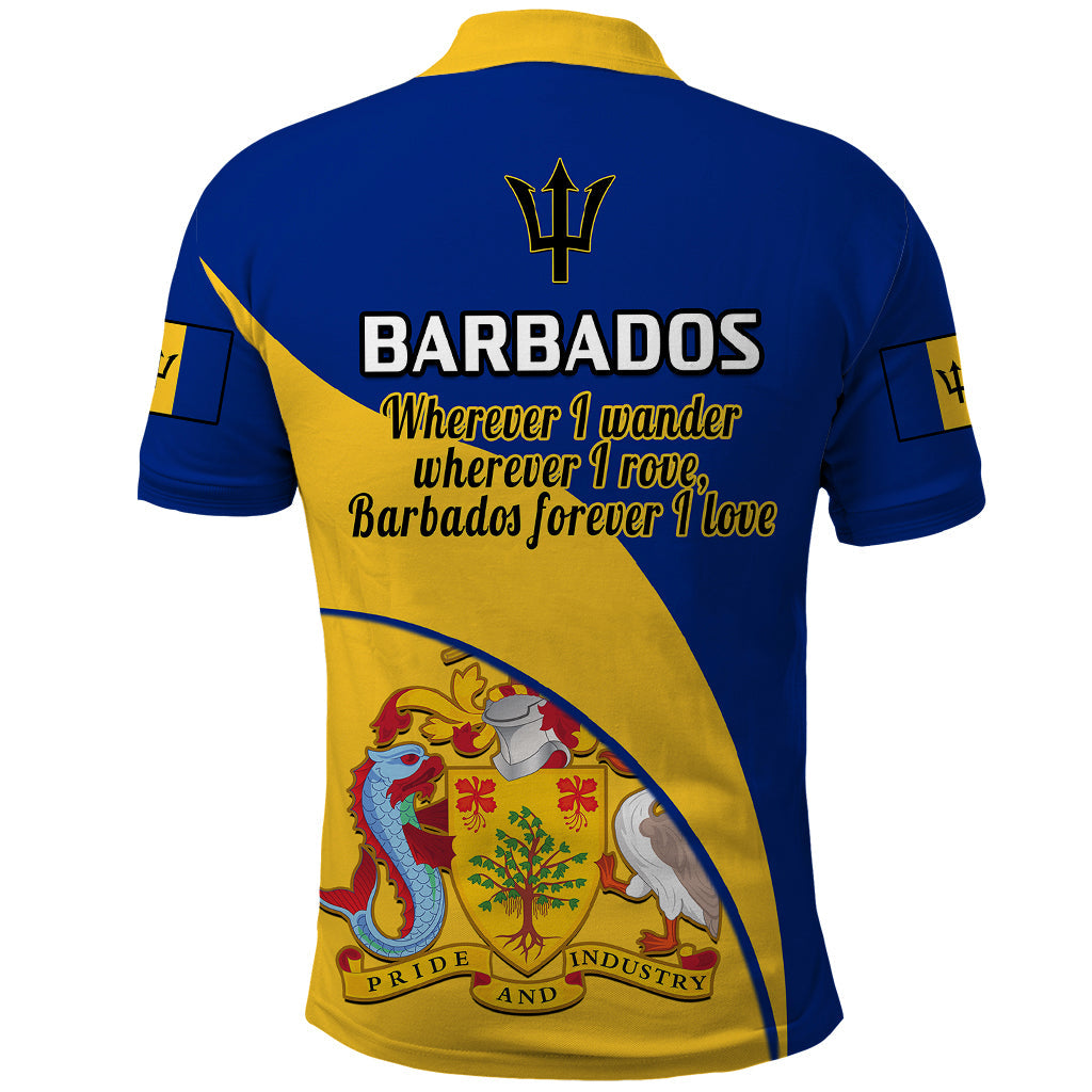 Barbados Polo Shirt Barbadian Coat Of Arms