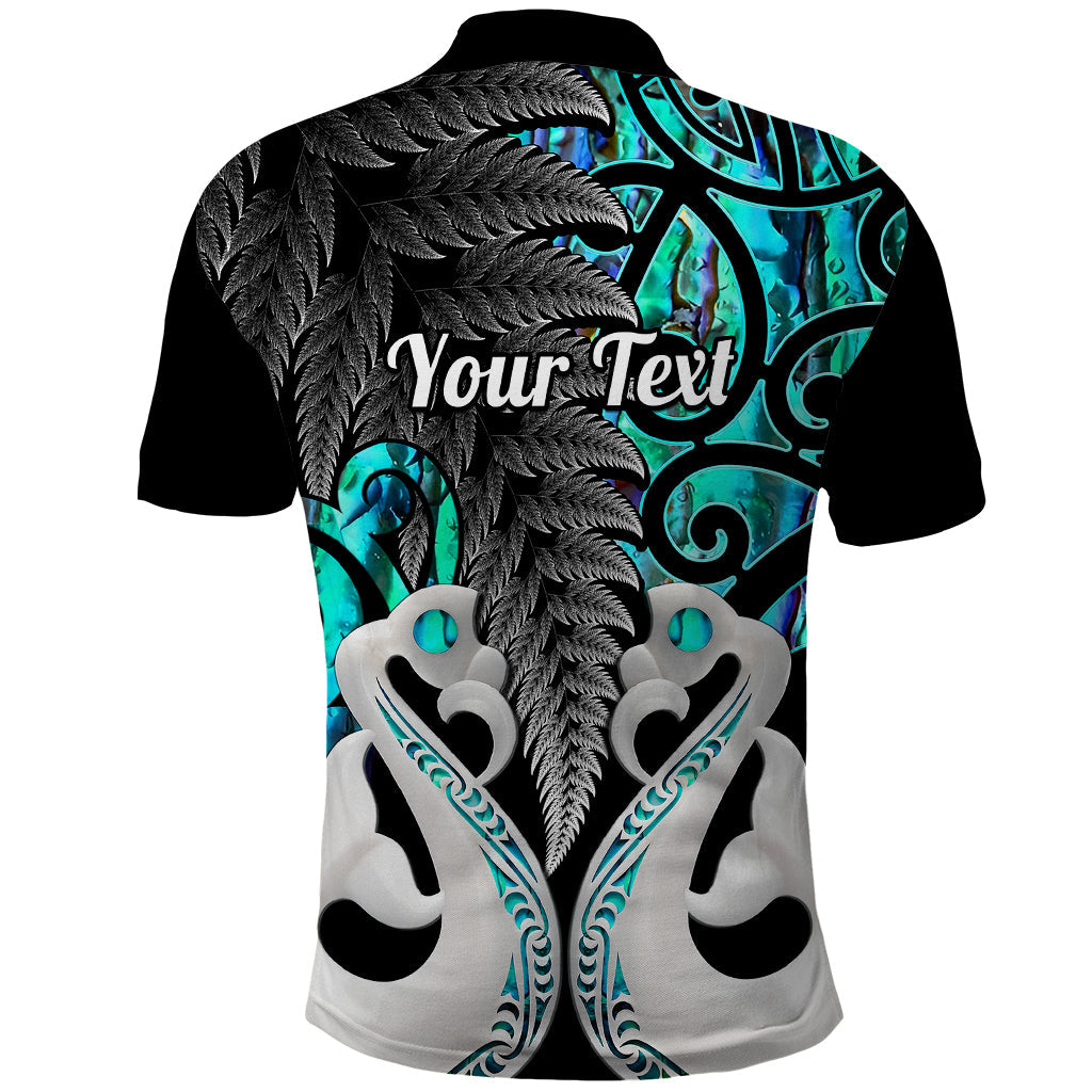 Personalised New Zealand Polo Shirt Te Manaia Mangopare Maori And Fern Turquoise Style