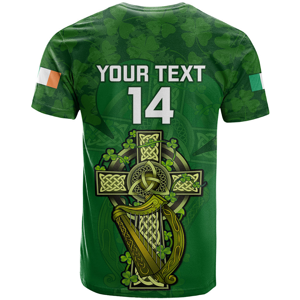 Custom Ireland Rugby T Shirt 2023 Word Cup Celtic Cross Go Champions Irish