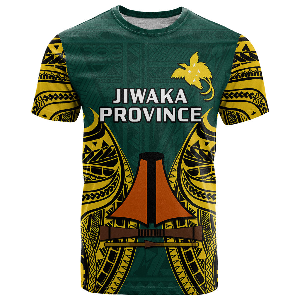 Papua New Guinea T Shirt Jiwaka Province Mix Coat Of Arms Polynesian Art