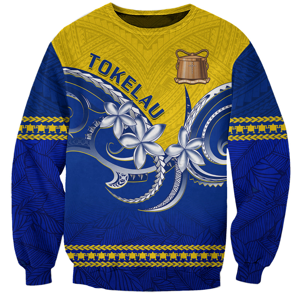 Tokelau Sweatshirt Tokelauan Tatau Plumeria Special Style