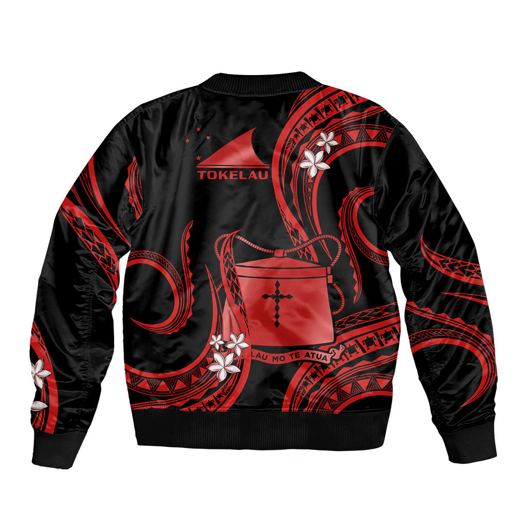 Tokelau Bomber Jacket Tokelauan Tatau With Badge Red