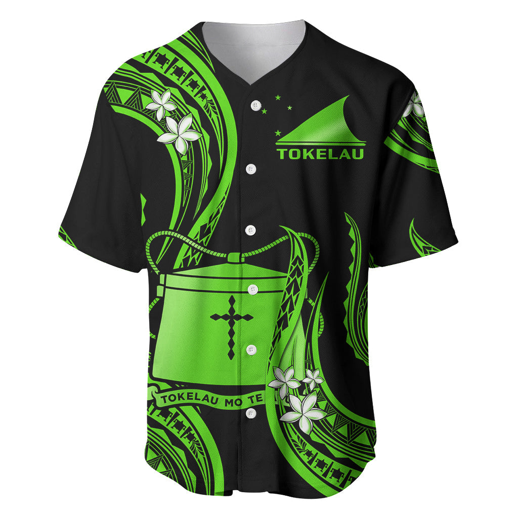 Tokelau Baseball Jersey Tokelauan Tatau With Badge Green