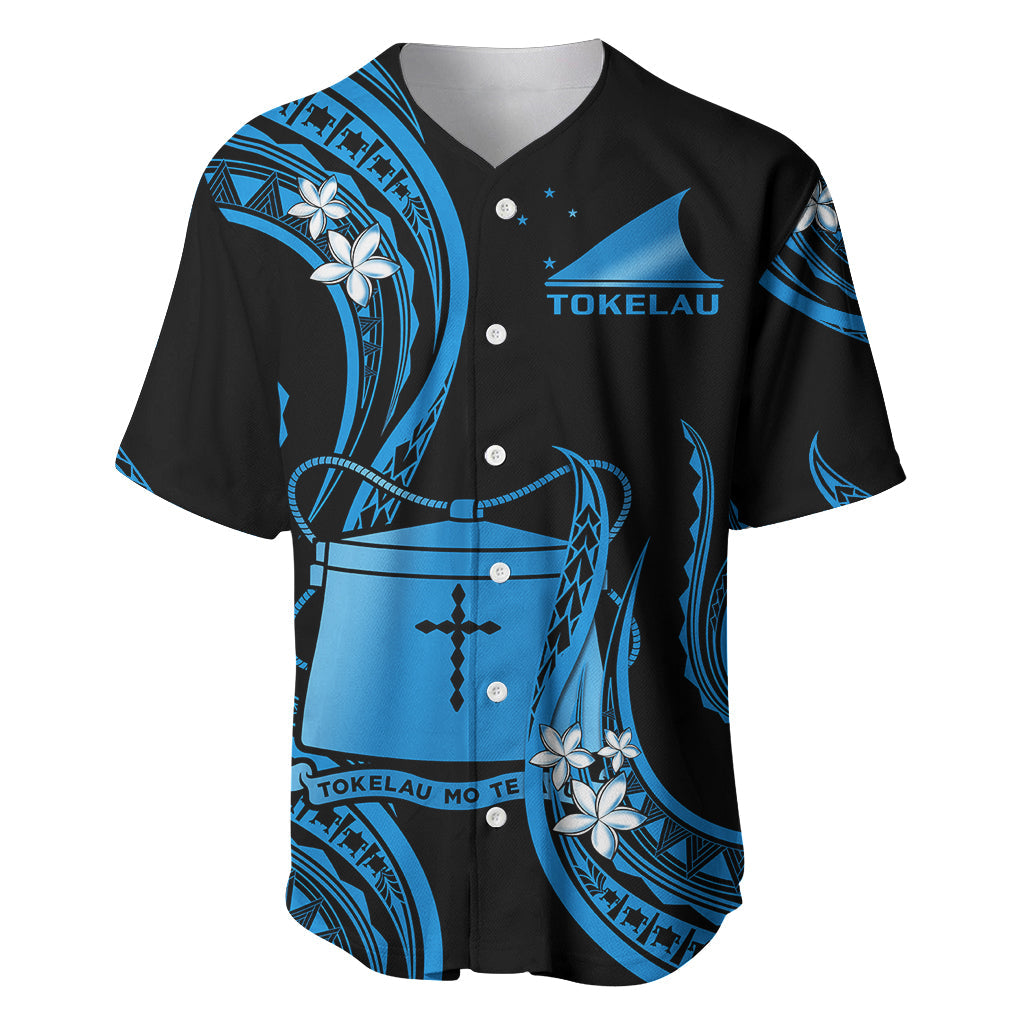 Tokelau Baseball Jersey Tokelauan Tatau With Badge Blue