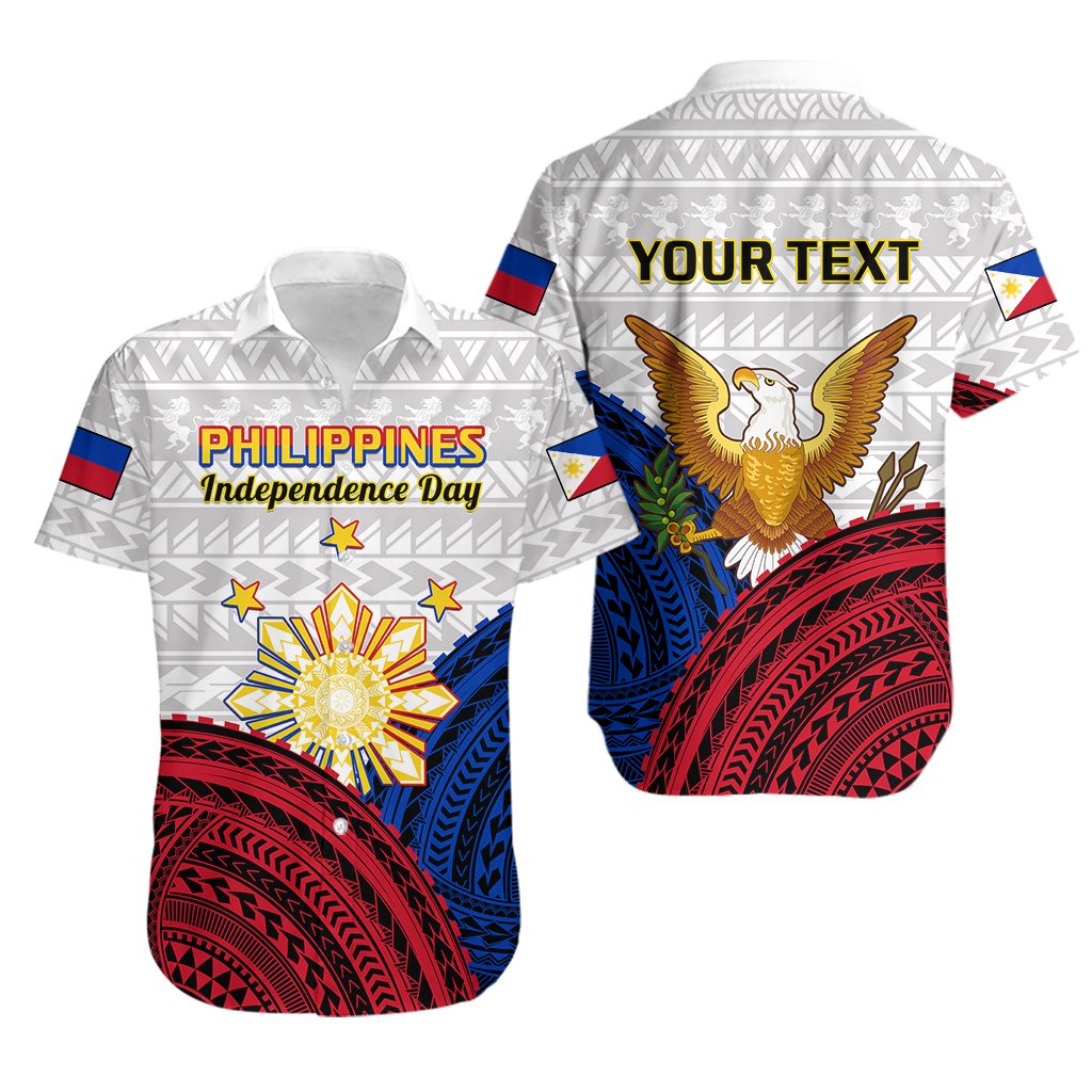 Custom Personalised Philippines Independence Day Hawaiian Shirt Proud To Be Filipino Polynesian Pattern