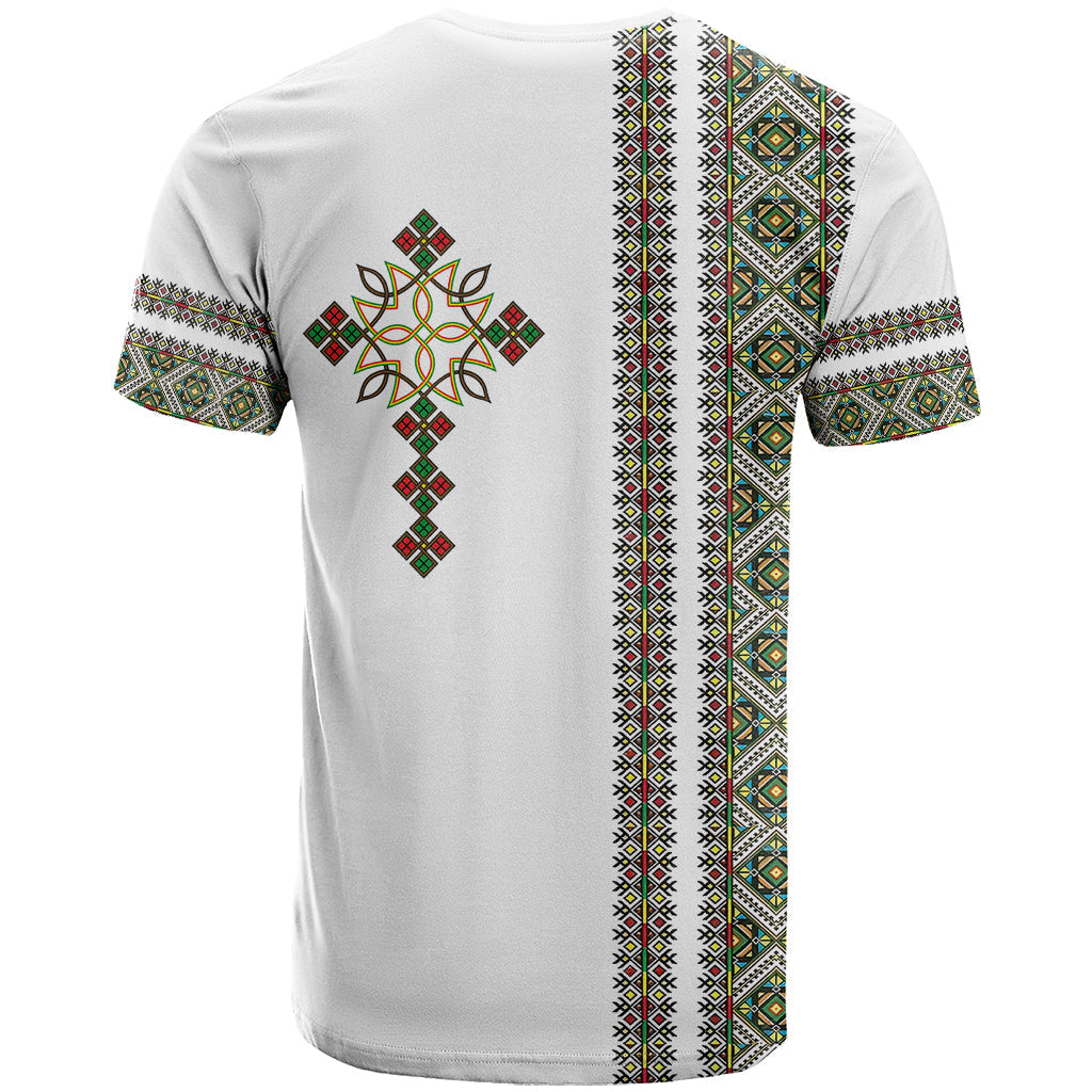 Ethiopia T Shirt Ethiopian Tilet With African Pattern Ver.02