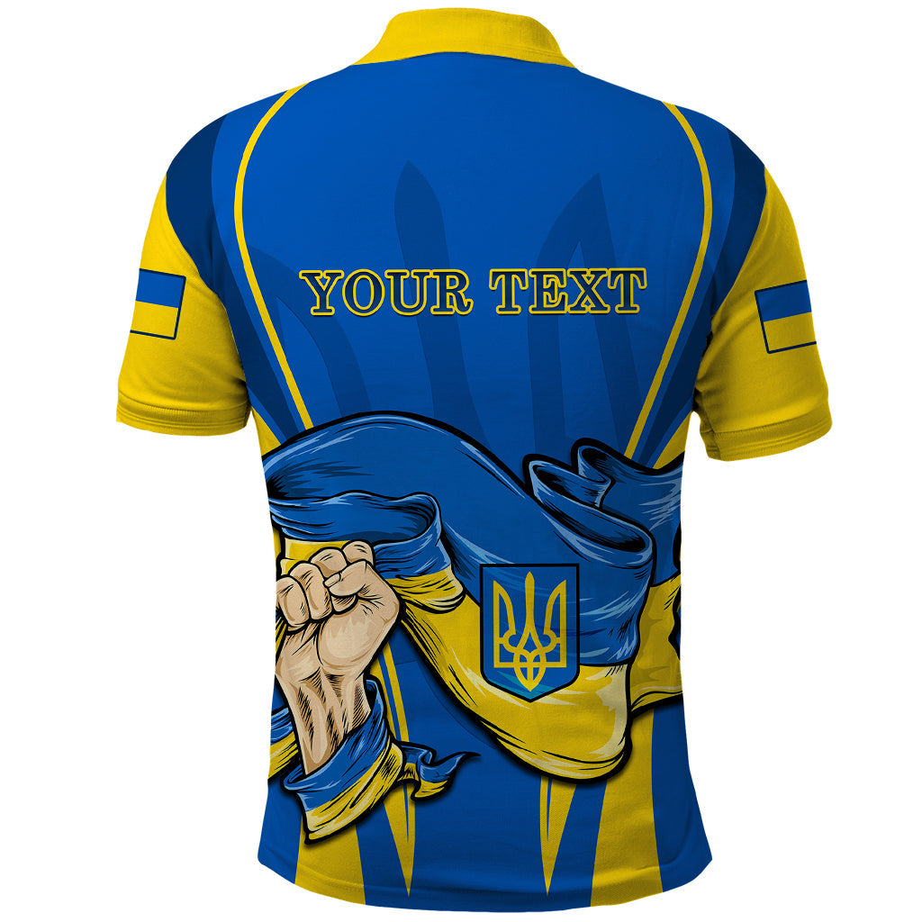 Custom Ukraine Polo Shirt Happy Ukrainian 32nd Independence Anniversary