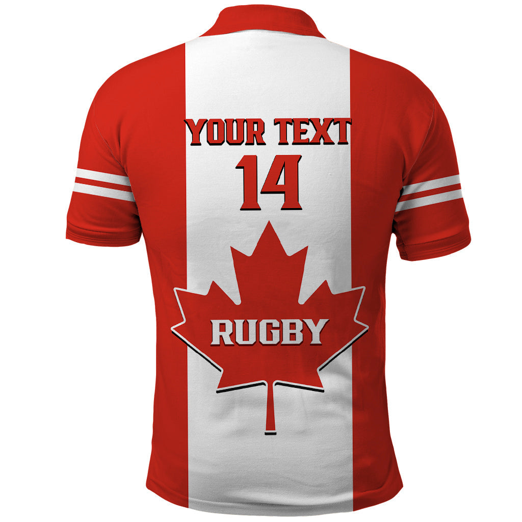 Personalised Canada Rugby Polo Shirt Go Canucks Maple Leaf Pacific 2023