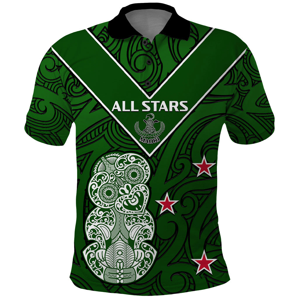 Aotearoa Rugby Polo Shirt All Stars New Zealand Tiki Maori